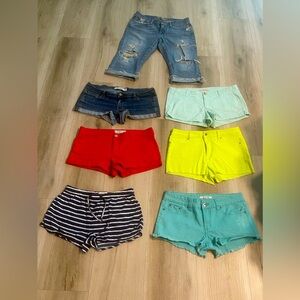 Preppy Vintage, earlier 2000s of Abercrombie and Fitch, Forever21 shorts. Size 8